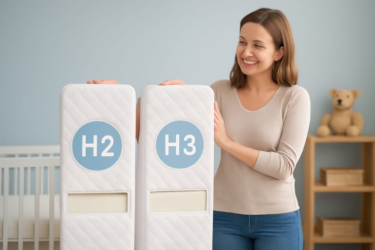 Härtegrad H2 vs H3 bei Kindermatratzen erklärt