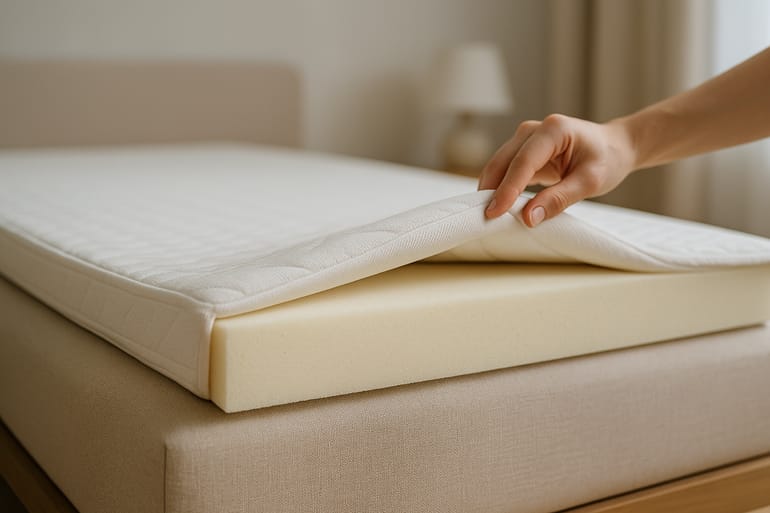 Was bedeutet Raumgewicht bei Schaumstoff-Toppern?