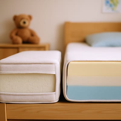 Materialwahl: Kaltschaum vs. Memory Foam für Kinder